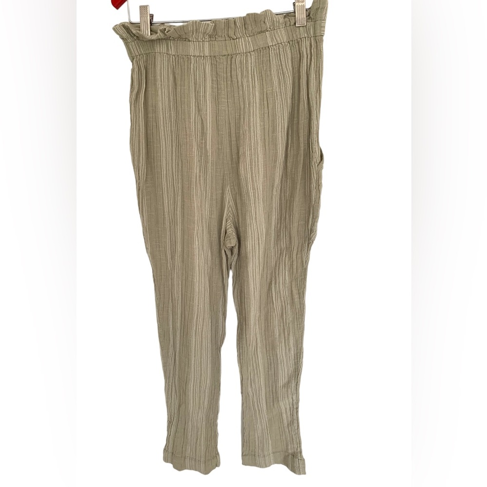 Free People Semi Sweet Cropped Pants Sage Green Size XS - Picture 3 of 8